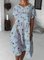 Short Sleeve Cotton-Blend Casual Dresses