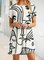 Casual Short Sleeve Crew Neck People Dresses