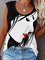 Casual Crew Neck Vests