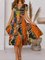 Boho Printed V Neck Floral Dresses