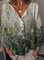 Casual Print Crew Neck Long Sleeve Shift Holiday Shirts & Tops