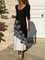 Floral Casual Crew Neck Dresses