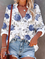Shirt Collar Casual Cotton-Blend Shirts & Tops