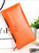 Women Oil Leather Ultrathin Wallet Bright PU Leather Phone Purse Wallet