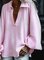 Casual loose polyester cotton retro shirt & top