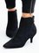 Leopard Snake Print Zipper Pointed Toe Ankle Boots