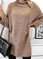 Long Sleeve Casual Plain Shift Dresses