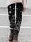 Casual Floral-Print Pants