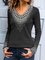 Casual Shift V Neck Cotton-Blend Shirts & Tops