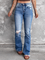 Denim Ripped Pants