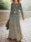 Crew Neck Cashmere Casual Dresses