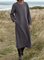 Pockets Raglan Sleeve Linen Dresses
