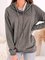 Cotton Blends Plain long-sleeved hooded sweatshirt