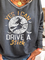 Halloween Yes I Can Drive A Stick Long Sleeve Cotton Blends Shirts & Tops