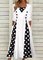 Casual Square Neck Polka Dots Dresses