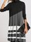 High Neck Loosen Color Block Dresses