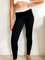 Solid Color Black Skinny High Waist Leggings Pants