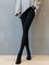 Vertical strip cotton stretch leggings tights stockings