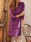 Loosen Lapel Checked/Plaid Dresses