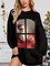 Figure Loosen Crew Neck Dresses