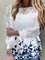 Elegant Crew Neck Floral Vintage Sweater