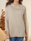 Plain Casual Regular Fit Tunic Shirts & Tops