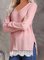 Plain V Neck Simple Shirts & Tops