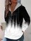 Loosen Hooded Casual Sweatshirt