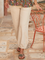 Casual Holiday Cotton Blends Pocket Solid Ninth Pants
