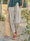 retro stripes Vintage Casual Pants
