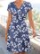 Leaf V Neck Elegant Dresses