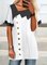 Square Neck Casual Plain Tops