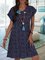 Summer V Neck Casual Floral Dress