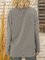 Gray Long Sleeve Cotton-Blend Shirts & Top