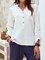 Stand Collar Short Sleeve Plain Shirts & Tops