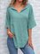 Casual Short Sleeve V Neck Shirts & Tops