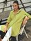 Shirt Collar Linen Long Sleeve Pockets Blouses & Shirts