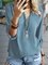 Basic Long Sleeve Chiffon V Neck Shirts & Tops