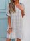 Shirt Collar Cotton Lady Shift Dresses