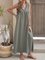 Crew Neck Shift Sleeveless Dresses