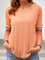 Casual Paneled Crew Neck Top
