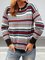 Crew Neck Printed Tribal Casual Sweatshirt