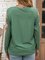 Floral Pattern Casual Cotton-Blend Crew Neck With Lace Cutout Top