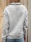 Light Gray Shawl Collar Long Sleeve Hoodie