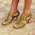 New Style Elegant High 9.5cm Buckle Strap Sandals