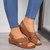 Women Casual Summer Daily Comfy Criss-Cross Wedge Sandals