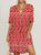 Women Plus size Daisy Short Sleeve Casual Floral Midi Dress