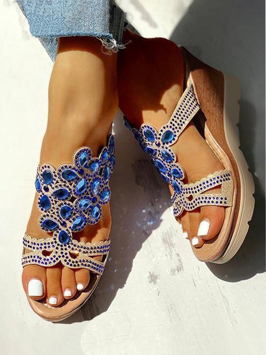 Plain Casual Summer Slide Sandals