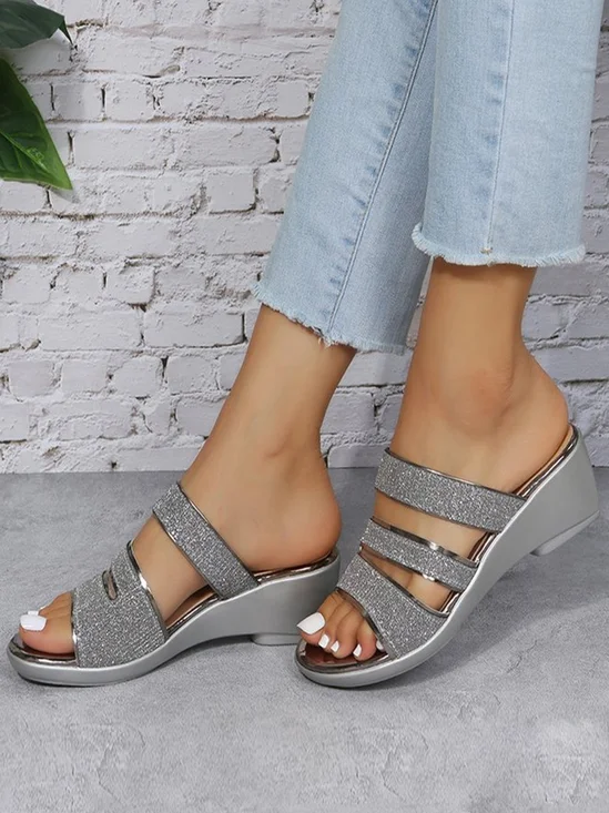 Pu Casual Summer Slide Sandals