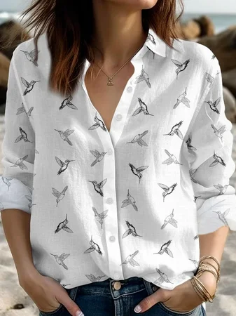 Loose Bird Casual Shirt
